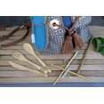 thumbnail image 6 of Bamboo Travel Utensil Set | Bamboo Fork, Knife, Spoon, Chopsticks, Straw, Straw-cleaning brush, Travel Pouch and Carabiner | Excellent For Everyday Use! ((2 Sets) Sky Blue/Sunrise Yellow), 6 of 9