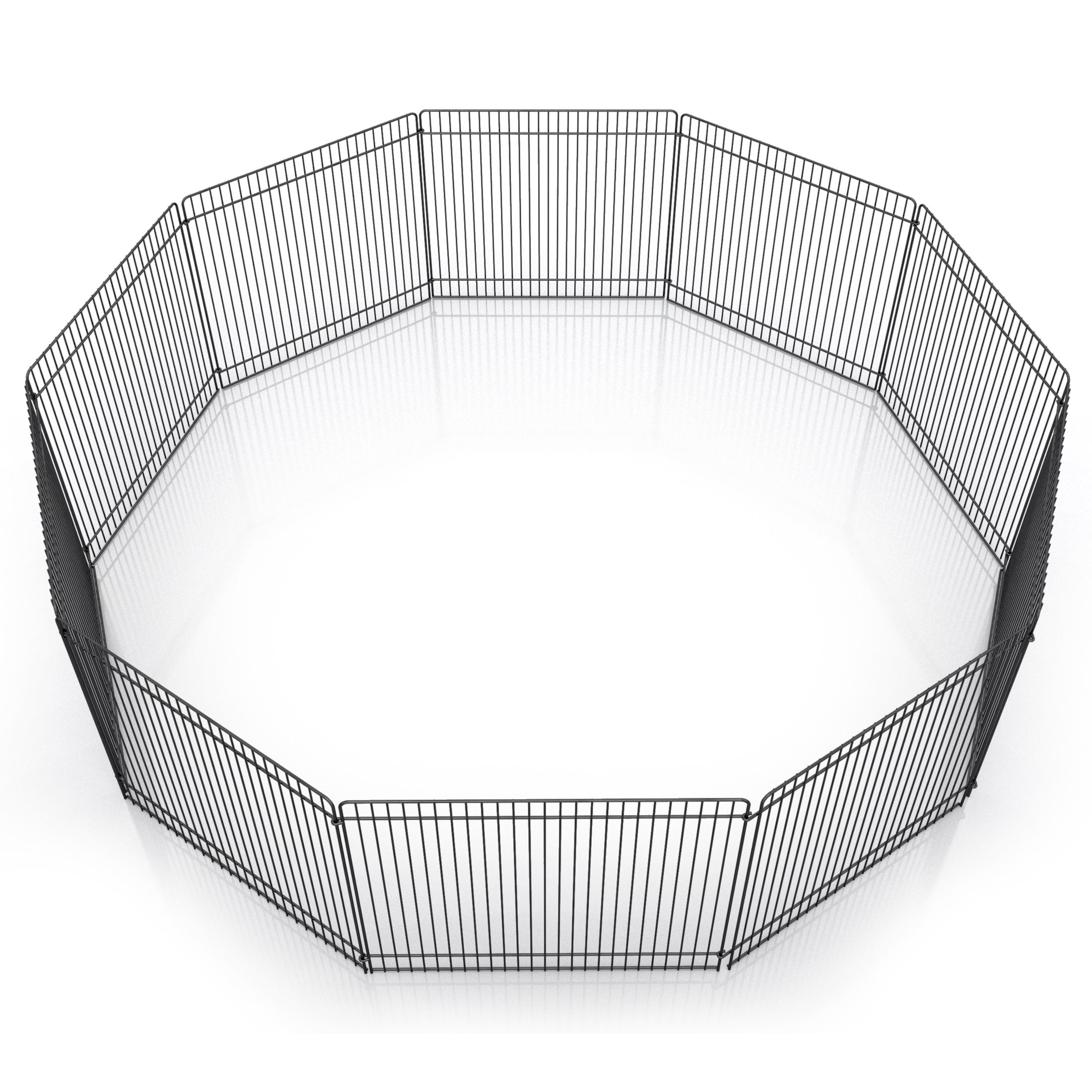 Pet Champion Small Animal Wire Playpen, Black, 9in Tall, 32in Diameter