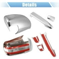 thumbnail image 6 of Unique Bargains 1 Set Car Exterior Chrome Plated Mirror Cover Door Handle Cover Cap Overlay for Toyota Tacoma 2005-2010, 6 of 6