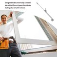 thumbnail image 4 of OFFIGAM Plated Silver Aluminum Alloy Adjustable Telescopic Support Rod for Casement Window Stays, 4 of 8