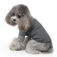 thumbnail image 2 of OutmaxHome Dog Costumes Four-Legged Clothes Turtleneck Color Stripes Shirt Soft Puppy Pajamas Spring Summer Pet Blouse, 2 of 8