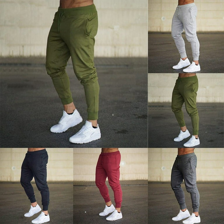 Mens Casual Joggers Pants Sweatpants Loose Active Sports Trousers Drawstring Walmart