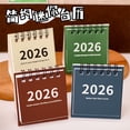 thumbnail image 4 of Shisuyan 4pcs Mini Desk Calendar 2026 Small Desktop Calendar Standing Flip Monthly Planner Schedule Planner Organizer for Home Office School Daily Use, 4 of 8