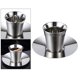 thumbnail image 5 of Taza de café de acero inoxidable de doble pared, portátil, para viaje, taza de té L con placa, 5 of 9
