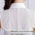 thumbnail image 6 of LoudSung Fake Collar Detachable Half Shirt Blouse False Collar Hollow Floral Lace Dickey Collar Elegant for Women Girls, 6 of 6