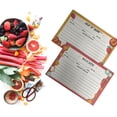 thumbnail image 5 of Double Sided Recipe Index Cards for Kitchen Cooking, Bridal Shower, Wedding, 5 of 21
