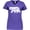 Purple, variant on Inktastic Montana White Bear Silhouette Women's V-Neck T-Shirt
