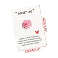 thumbnail image 2 of Pink Gradient Glitter Rose Pocket Cuddle Card Delicate Paper Card For Crafting Scrapbooking Or Gift Tags Compact 3G Design Fits In Envelopes #9b5GQ, 2 of 7