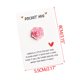 thumbnail image 2 of Tarjeta de bolsillo rosa con purpurina degradada | Tarjeta de felicitación romántica para el día de San Valentín Aniversario amistad | Lindo espacio de mensajes personalizados | Regalo decorativo, 2 of 6