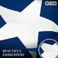 thumbnail image 4 of G128 2 Pack: Tennessee TN State Flag | 6x10 Ft | StormFlyer Series Embroidered 220GSM Spun Polyester | Embroidered Design, Indoor/Outdoor, Brass Grommets, Heavy Duty, All Weather, 4 of 10
