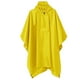 thumbnail image 1 of Ponchos de lluvia Prolriy para adultos, poncho de lluvia portátil con capucha para senderismo, camping, pesca, amarillo, talla única, 1 of 3