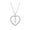 O, variant on Jewelry VerPetridure Pendant Necklace for Women Alphabet Jewelry Lover Heart Necklace Gifts