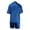 Blue, variant on Helii Women Silk Button Sleepwear Set Short Sleeve Shirts with Short Pants Lounge Pajamas for Women Set Black L