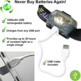 thumbnail image 2 of LED Headlamp - CREE - USB Rechargeable - 5 Modes - 6000K - Energy Class A+, 2 of 4