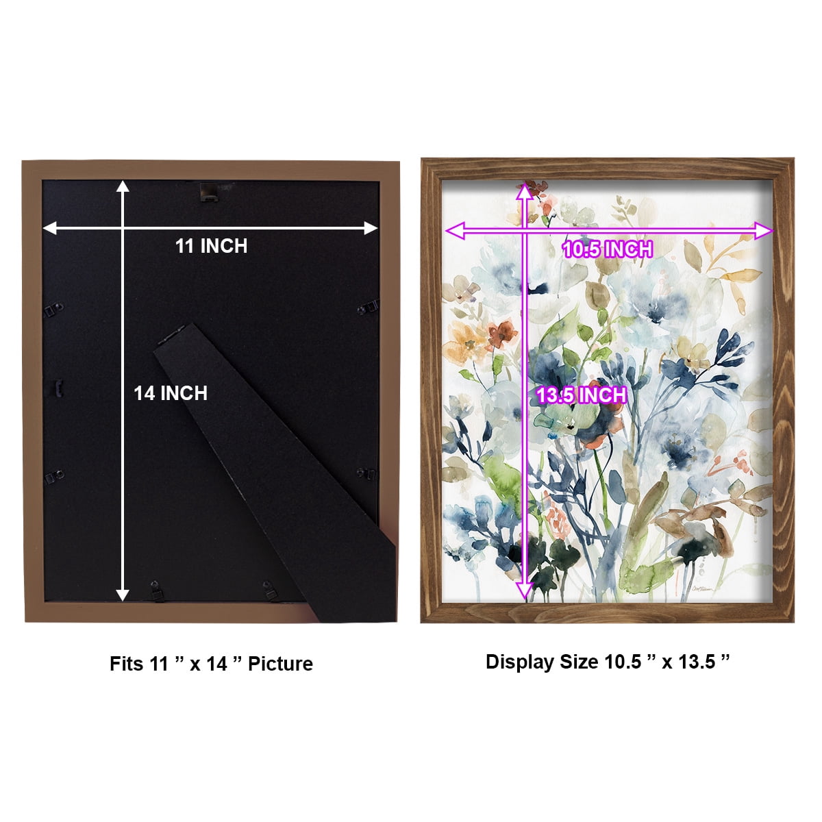 Holland Spring Mix -Framed Print w/glass-Walnut