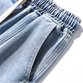 thumbnail image 6 of YUELONGHU Adult Men Casual Pants Cargo Pants for Men Mens High Street Washed Jeans Gradual Loose Straight Tube Floor Sweeping Wide Leg Pants, 6 of 9