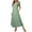 Army Green, variant on LOVZFMLL Maxi Dresses for Women Summer Casual Petal Short Sleeve V Neck A-Line Long Dresses Swing Flowy T-Shirt Dresses with Pockets Black XL