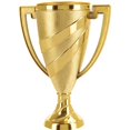 thumbnail image 2 of Copa de oro Trophy Crown Awards de 7,25 cm con grabado personalizado, 2 of 4