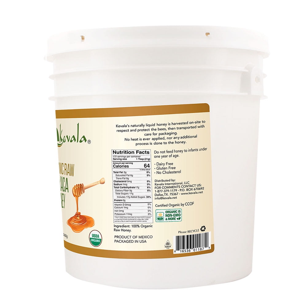 Kevala Organic Raw Oaxaca Honey  8 lb
