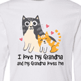 thumbnail image 4 of Inktastic I Love My Grandma Loves Me Cat Long Sleeve Youth T-Shirt, 4 of 5