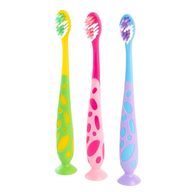 Cepillo de Dientes para Niños con Chupón Babyleaf 3pz multicolor Unitalla