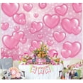 thumbnail image 5 of 7×5FT Pink Heart Backdrop Y2K Theme Early 2000s Glitter Romantic Photography Backdrop Valentine's Day Mother's Day Birthday Party Supplies, 5 of 6