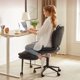 thumbnail image 1 of Silla Ergonómica Piernas Cruzadas Rodillas Giratoria Ajustable PU Negro Pinmoco F-BLPU Adultos, 1 of 9