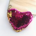 thumbnail image 3 of Heart Coin Pouch Creative Portable Sequin Coin Purse Heart Change Purse for Girl, 3 of 10