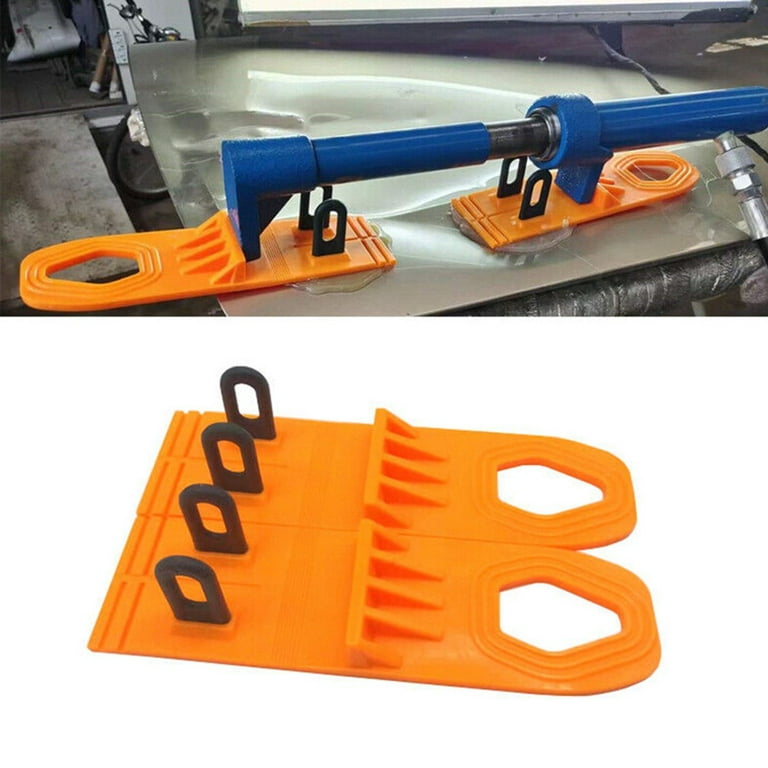 Cogfs Car Dent Repair Tool Body Sheet Metal Puller Hail Dent Removal Kit  Orange 2 Pieces