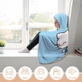 thumbnail image 6 of Hello Kitty Blanket Hoodie, Wearable Blanket, Cloak Hooded Throw Blanket, Soft Warm Fluffy Blankets for Bed Couch Sofa, 6 of 8