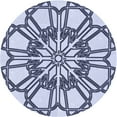 thumbnail image 1 of Ahgly Company Machine Washable Indoor Round Transitional Lavender Blue Area Rugs, 7' Round, 1 of 7