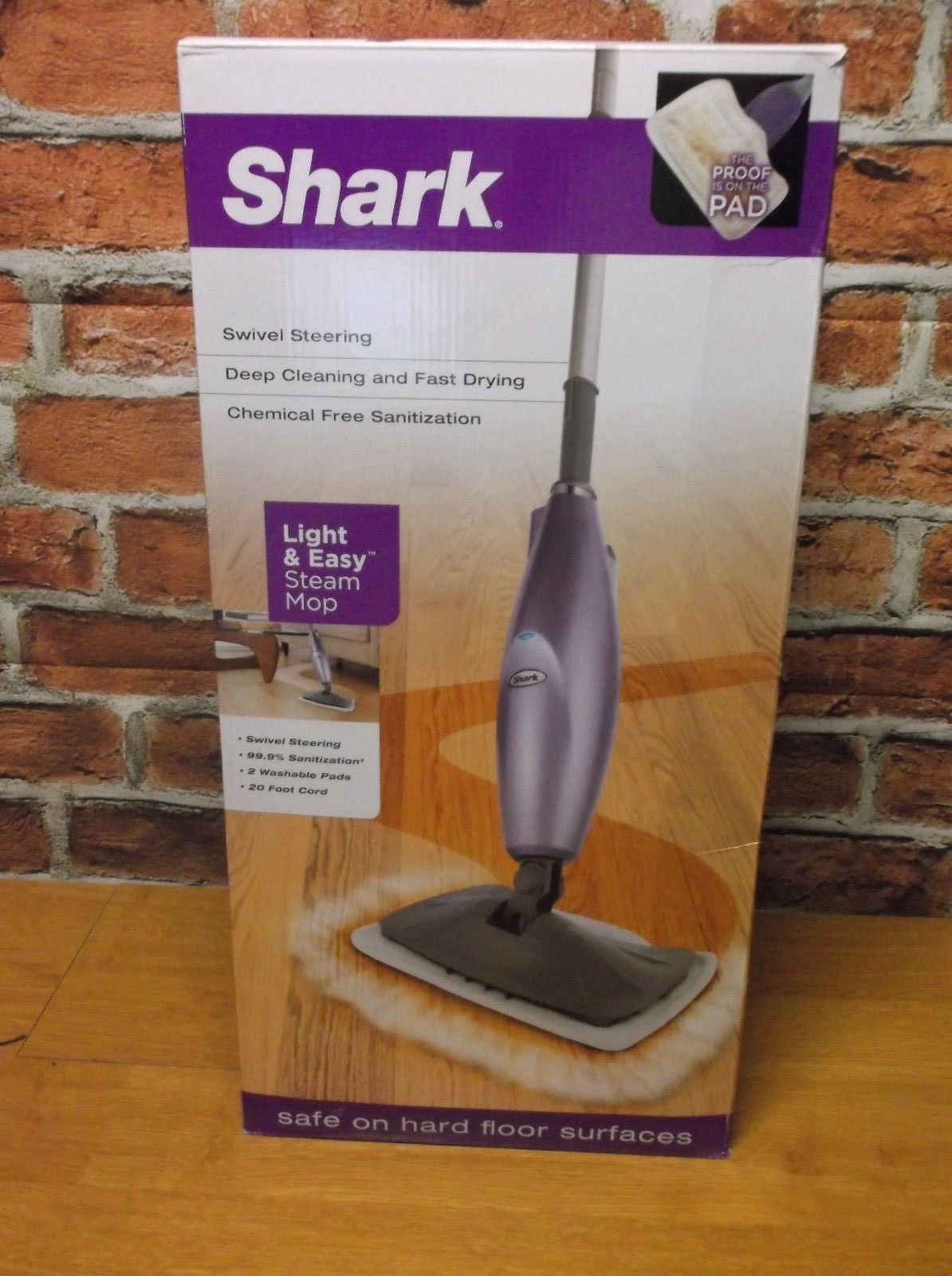 Shark Handheld S3401 Purple No Pad Tile Steam Scrubber Cleaner - Excellent  Cond