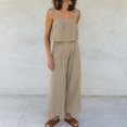 thumbnail image 1 of Algodón Sling Top Pantalones Sin mangas Señoras Loose Fit Estilo vintage Traje de vacaciones FLhrweasw Nuevo, 1 of 7