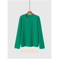thumbnail image 1 of Kozoca Chandail Femme Automne Hiver Coupe Régulière Chandail Décontracté Épais Chaud Doux Col Rond Mode, 1 of 5