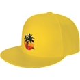 thumbnail image 1 of Palm Tree Logo Baseball Hats for Men Adjustable Dad Hat Gift for Men/Women Flat Bill Visor Snapback Hat, 1 of 8