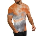thumbnail image 5 of ATENAR Womens Shirts Short Sleeve Shirts Summer Breathable Tops Orange 2XL, 5 of 9