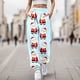 thumbnail image 2 of Gibobby pantalones nieve mujer Mujer Otoño e Invierno Casual moda Navidad divertido impreso cintura elástica pantalones deportivos pantalones casuales (Aqua, XL), 2 of 4