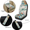 thumbnail image 6 of Xixirimido Car Seat Covers for Front Seats 5Pcs Car Accessories with Seat Belt Covers & Center Console Cover Universal Fit for SUVs,Vans,Trucks,Sedans, Boho Mandala Dragonfly, 6 of 8