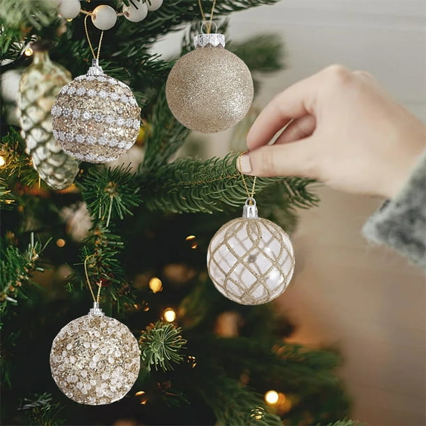 Bolas de Navidad para Árbol de Navidad, Adornos Colgantes para Fiestas En El Hogar, Decoración para Árbol, Bolas para Fiestas, Juguetes Colgantes