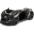 thumbnail image 3 of Rubber Marvel Black Panther & Lykan Hypersport Coche fundido a presión, vehículo a escala 1:24 y figura coleccionable de 2,75, 3 of 4