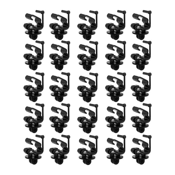 Set of 25 Elegant Color Insulators for T Posts Secures Lock Designs Accessory for Electric Fencing in Agriculture