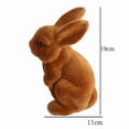 thumbnail image 2 of Elainilye Easter Flocked Bunny Decor, Artificial Grass Miniature Figurine, Funny Shaped Standing Garden Ornaments for Indoor Outdoor Garden Decoration, Easter Bunny Decor, 2 of 7