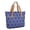Blue and Black Checkered Pattern, variant on Blue and Black Checkered Pattern Large Tote Bag for Women, Polyester Roomy Shoulder Bag with Pockets and Zipper, Water Resistant Gifts Ideas for Women Men