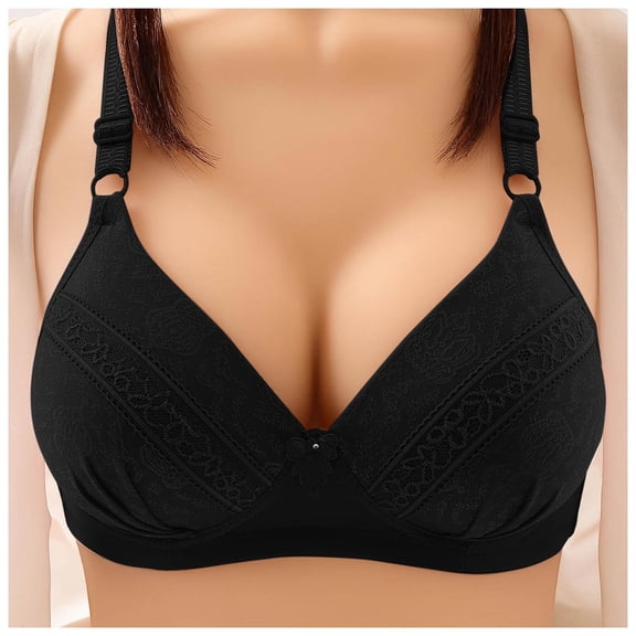 2 Pack Womens Bras Thin No Steel Rings Push Up Underwear