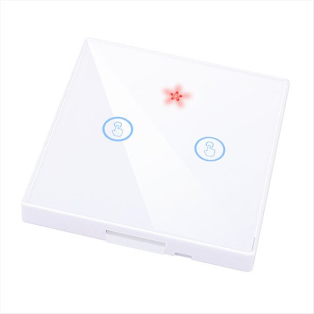 Interruptor Táctil Inteligente para Hogar, Luz Eléctrica, Control Remoto de 433 Mhz, Panel de Pared, Botón, Receptor, Lámpara LED, Interruptor de 2 Bandas