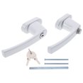 thumbnail image 6 of YSNOOWE 1Set Zinc Alloy Two-End Lever Lock Entry Door Handle With Keys For Home And Office Use 5.9x2.6x1.2in, 6 of 7