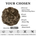 thumbnail image 3 of 1 PC Synthetic Hair Bun Extensions Messy Curly Elastic Hair Scrunchies Hairpieces Synthetic Chignon Donut Updo Hair Pieces for Women, 3 of 7