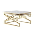 thumbnail image 4 of Posh Living Navarro Square Marble Top Nesting Coffee Table in Gold, 4 of 8