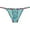 Cyan, variant on Botmois Men's Leopard Bordered Ice Silk Bikini G-String Underwear Sexy Lingerie Posing Jockstrap Hipster Thong Stretchy Soft Fabric Red M