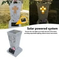 thumbnail image 4 of Lápida Solar Cementerio Tumba Florero Resina Lápida Florero Con Estaca De Tierra LED De Drenaje Ajustable Para Flores, 4 of 7